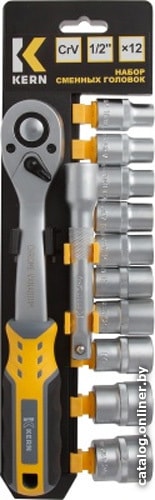 

Набор трещотка с головками Kern KE137181 (12 предметов)