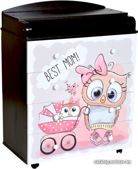 

Детский комод Кедр Fantasia Best Mom (венге/белый)