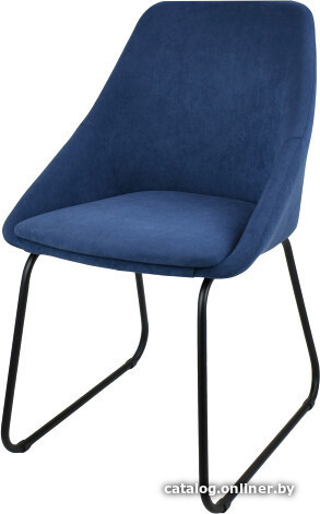 

Стул Гальваник Монти Релакс (эмаль черный муар/Catania Dark Blue)