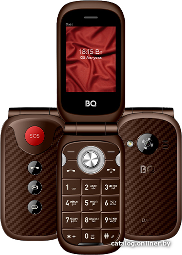 

Кнопочный телефон BQ-Mobile BQ-2451 Daze (коричневый)