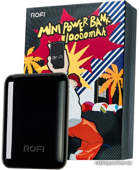 

Внешний аккумулятор Rofi Mini Series 10000 (черный)
