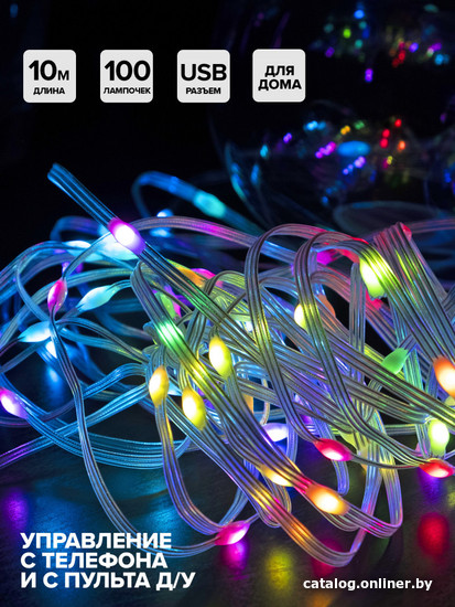 

Новогодняя гирлянда SHLights ILDS100RGB-USB-APP
