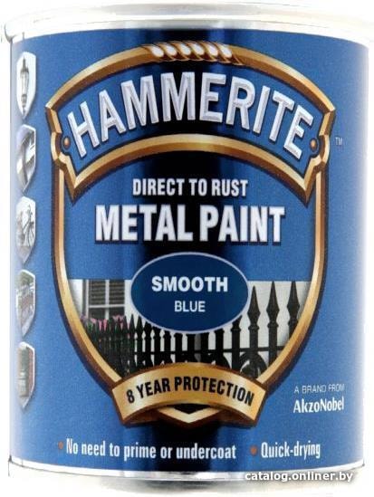 

Краска Hammerite по металлу гладкая 5 л (серебристый)
