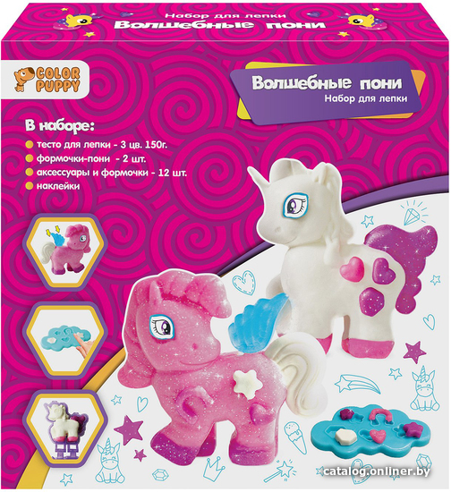

Набор для лепки Color Puppy Волшебные пони 70048