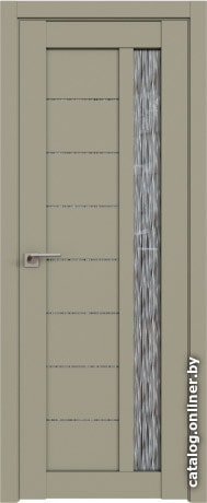 

Межкомнатная дверь ProfilDoors 37U 60x200 (шелгрэй, стекло дождь белый)