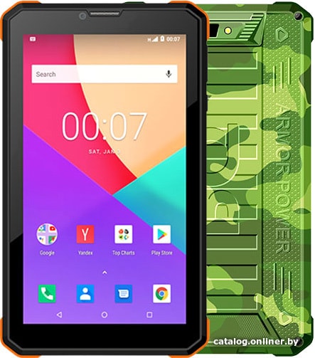 

Планшет BQ-Mobile BQ-7098G Armor Power 8GB 3G (камуфляж джунгли)