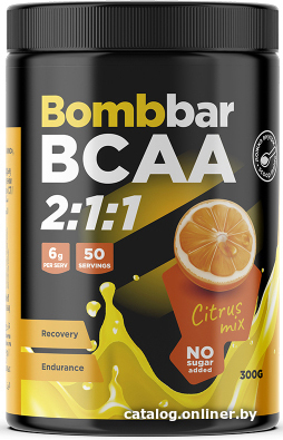 

BCAA Bombbar BCAA 2:1:1 (300 г, цитрус)