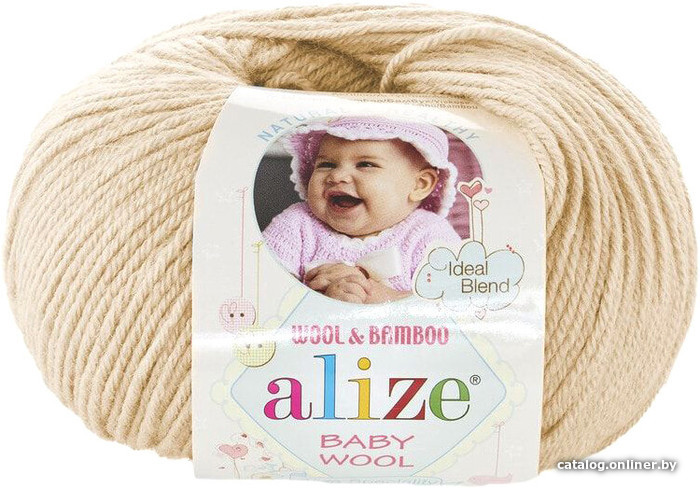 

Пряжа для вязания Alize Baby wool 310 (175 м, медовый)