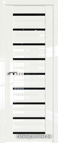

Межкомнатная дверь ProfilDoors 76L 40x200 (дарквайт люкс, стекло черный триплекс)