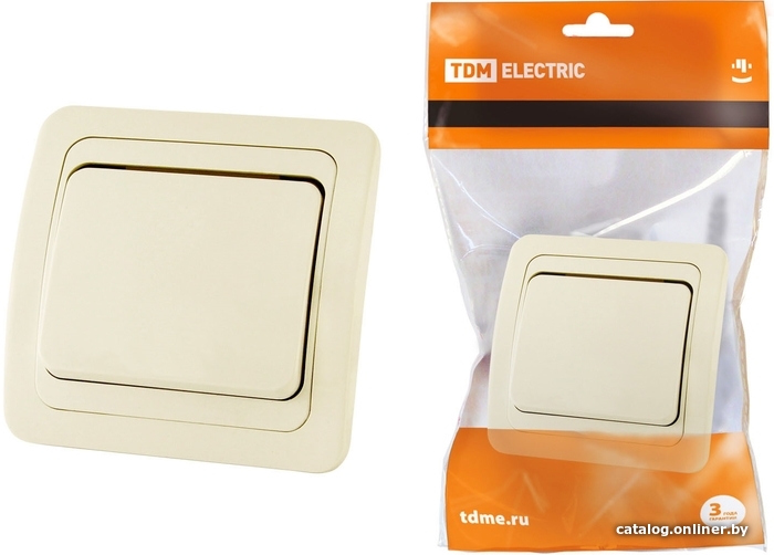 

Выключатель TDM Electric Валдай SQ1804-0101 (слоновая кость)