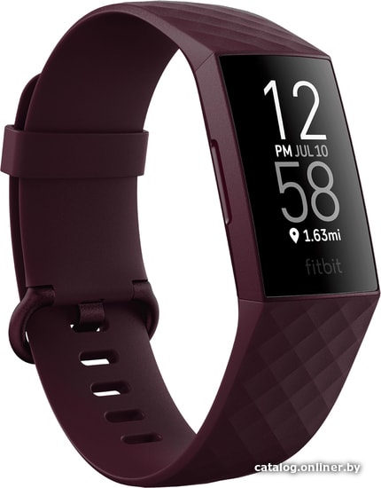 

Фитнес-браслет Fitbit Charge 4 (бордовый)