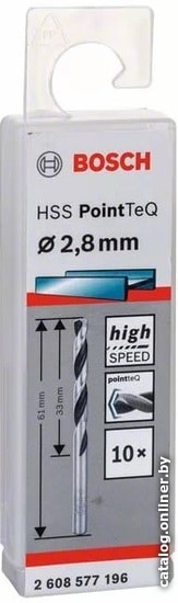 

Набор оснастки Bosch 2608577196 (10 предметов)