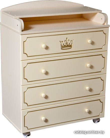 

Детский комод Кедр Victoria 804 Crown (слоновая кость)