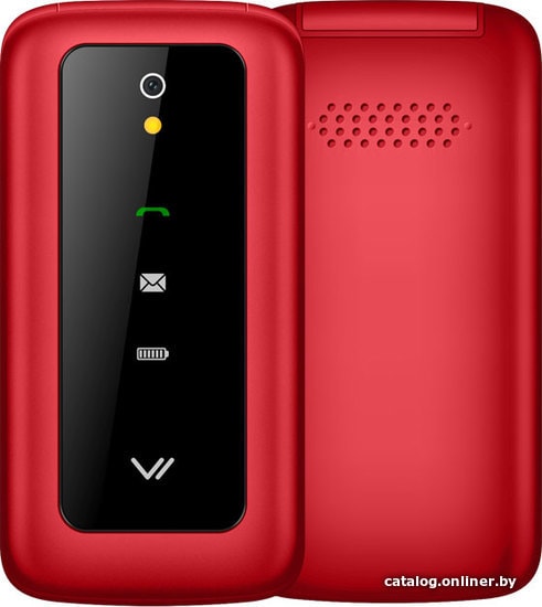 

Кнопочный телефон Vertex S110 (красный)