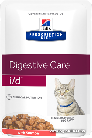 

Пресервы Hill's Prescription Diet i/d Feline Tender Chunks with Salmon 0.085 кг