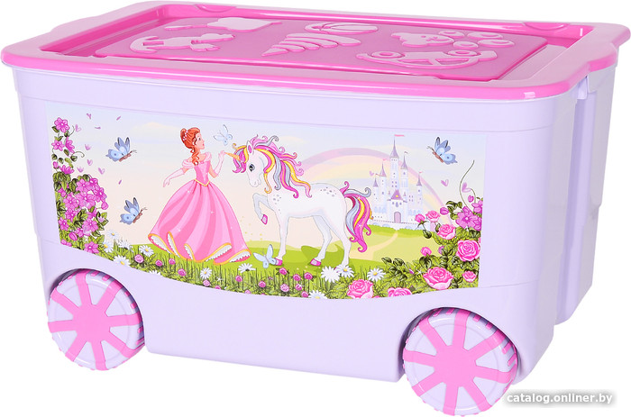 

Ящик для хранения Эльфпласт KidsBox 449 (лавандово-розовый)