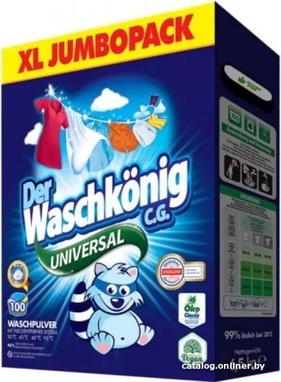 

Стиральный порошок Clovin Der Waschkönig C.G. Universal 6.5 кг