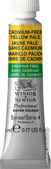 

Акварельные краски Winsor & Newton Professional №907 102907 (5 мл, бескадмиевый бледно-желтый)