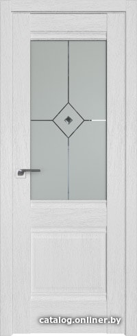 

Межкомнатная дверь ProfilDoors 2XN 60x200 (монблан/стекло матовое с прозрачным фьюзингом)