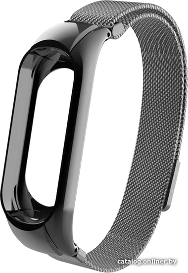 

Браслет Xiaomi для Mi Band 3/4 (миланский сетчатый, темно-серый)