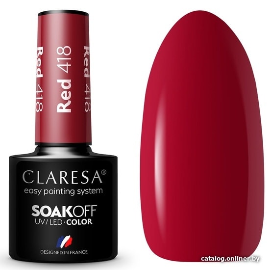 

Гель-лак Claresa Hybrid Red 418 5 мл