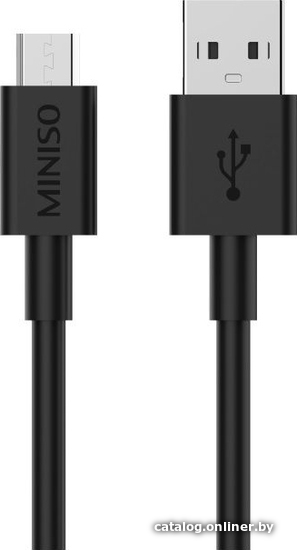 

Кабель Miniso 2222 USB Type A - microUSB (1 м, черный)