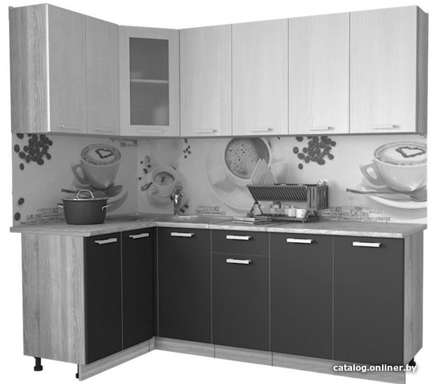 

Готовая кухня Интерлиния Мила 12x22 (красный-антрацит-кастилло темный)