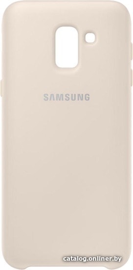 

Чехол для телефона Samsung Dual Layer cover для Samsung Galaxy J6 (золотистый)