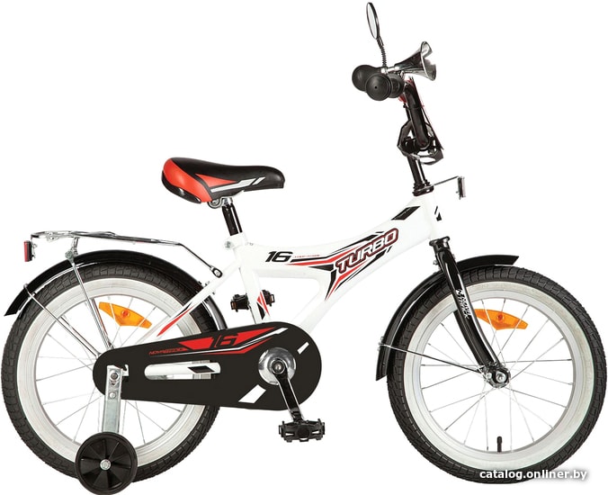 

Детский велосипед Novatrack Turbo 16 2020 167TURBO.WT20 (белый/черный)