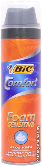 

Пена для бритья BIC комфорт для чувствительной кожи с содержанием Алоэ Вера 250 мл