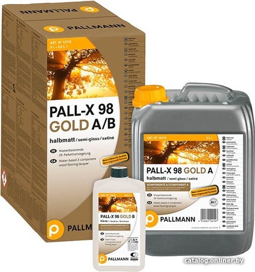 

Лак Pallmann Pall-x 98 Gold 2К на водной основе 4.95л (мат)