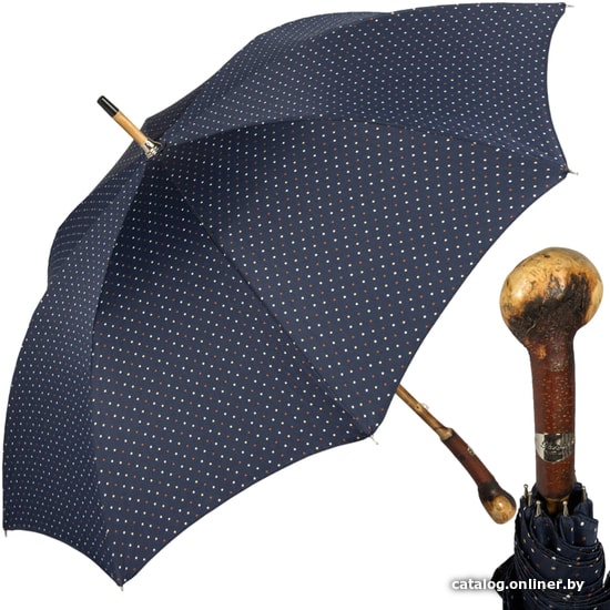 

Зонт-трость Pasotti Bark Chestnut Dots Blu
