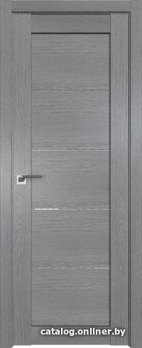 

Межкомнатная дверь ProfilDoors 2.11XN 40x200 (грувд серый, стекло дождь белый)