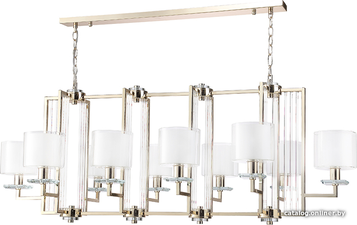 

Подвесная люстра Crystal Lux Nicolas SP10-L1300 (золото/белый)