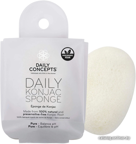 

Губка для лица Daily Concepts Your Konjac Sponge Pure DC16