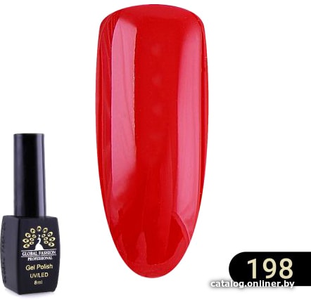

Гель-лак Global Fashion Black Elite (тон 198) 8 мл