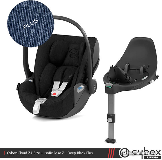 

Детское автокресло Cybex Cloud Z i-Size Plus (с базой Z, deep black)