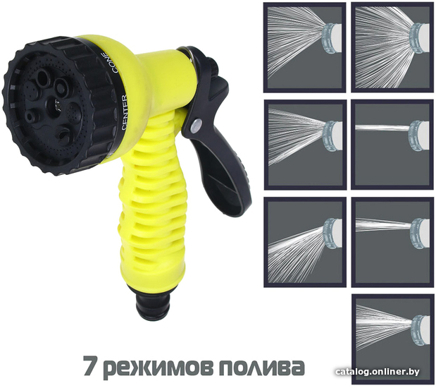 

Распылитель Inbloom Пистолет-разбрызгиватель 7 режимов (зеленый/желтый)