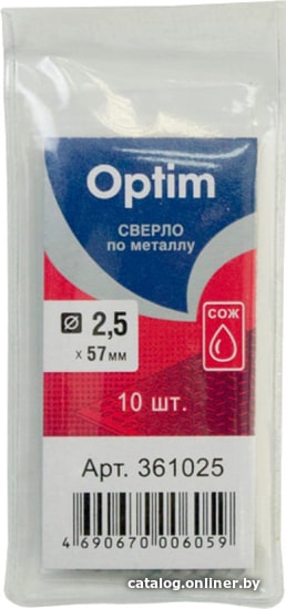 

Набор оснастки Optim 361025 (10 предметов)
