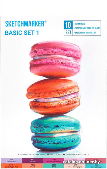 

Набор маркеров Sketchmarker Basic Set 1 SM-10BAS1 (10шт)