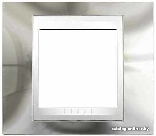 

Рамка Schneider Electric Unica MGU66.002.810 (серебристый/белый)