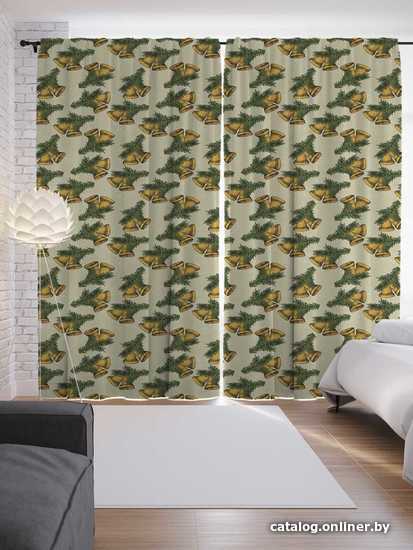 

Комплект штор JoyArty Новогодние колокольчики 1.45x2.65 м p_37135_145x265 (2 шт)