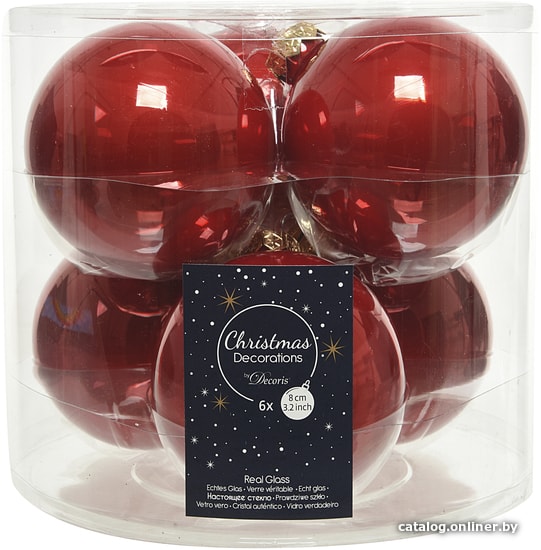 

Елочная игрушка Albero Di Natale 8 см 140674 (красный)