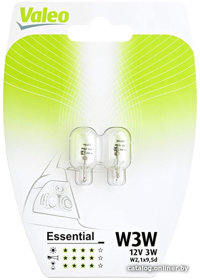 

Лампа накаливания Valeo W3W Set Essential 2шт