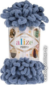 

Пряжа для вязания Alize Puffy 428 (9.2 м, средне-серый)