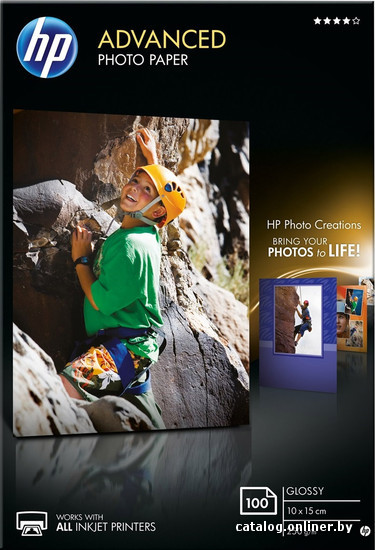 

Фотобумага HP Advanced Glossy Photo Paper 10x15 100 листов [Q8692A]