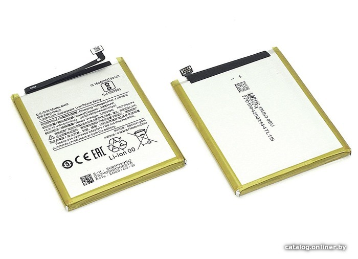 

Аккумулятор для телефона RageX BN49 для Xiaomi Redmi 7A, 4000мАч, 3.85В