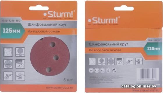 

Шлифлист Sturm 9010-1258-150 (5шт)