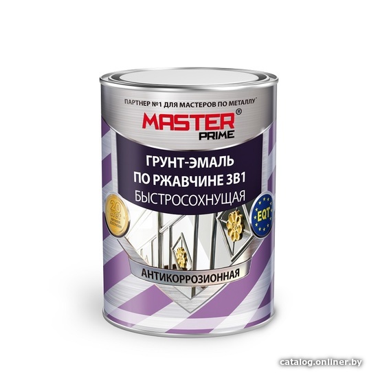 

Грунт-эмаль Master Prime Быстросохнущая 3 в 1 4 л (серый)