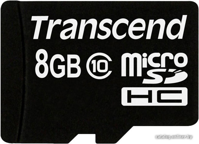 

Карта памяти Transcend microSDHC (Class 10) 8GB (TS8GUSDC10)